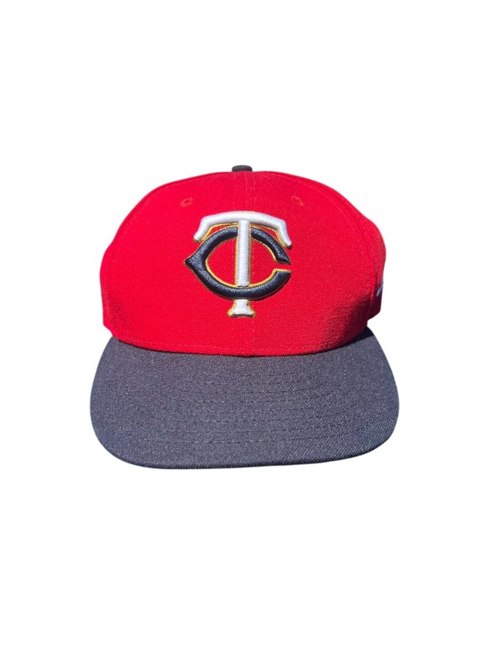 New Era 59Fifty Minnesota Twins Fitted Hat Red/Black MLB Size 7 1/4